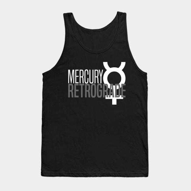 Mercury Retrograde Glyph Tank Top by alienfolklore